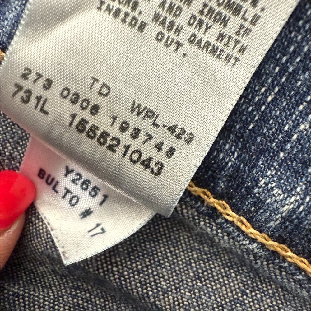 Levi’s 550 Relaxed Bootcut Stretch size 16M Medium Denim Blue Jeans - Picture 7 of 7